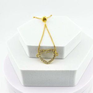 3/$35 💗 Swarovski Heart Slider Bracelet